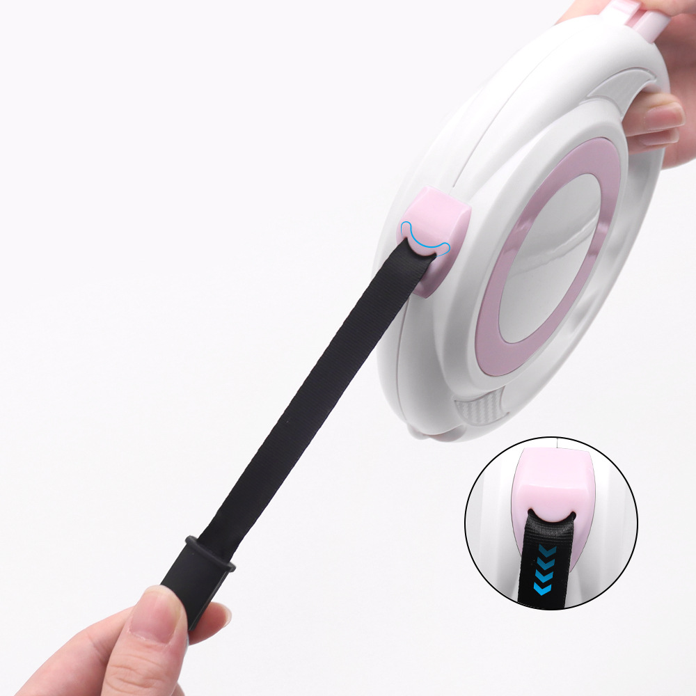 Cuerda de tracción para mascotas, artefacto para pasear perros telescópico para perros, cuerda para perros anti-liberación, retractor automático, cuerda para cachorros 5M