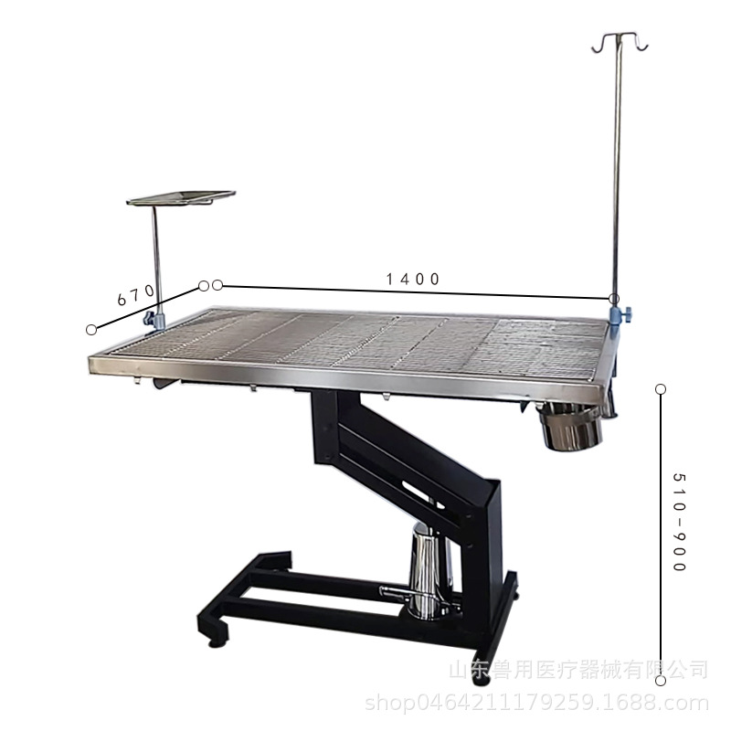 Mesa de operación de elevación de pedal 1,4 m (modelo mejorado)