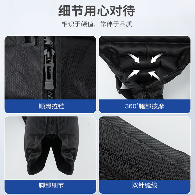 Nuevos pantalones neumáticos de piernas transfronterizos masajeador de bolsa de aire masaje máquina de masaje muslo pie máquina de masaje Pantalones de fisioterapia