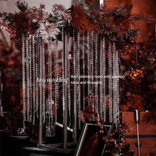 Cross-Border Acrylic Connected Beads Wedding Decoration Chain Stage Ceiling Curtain Door Curtain Bead Curtain Christmas Tree Hot Sale Wholesale