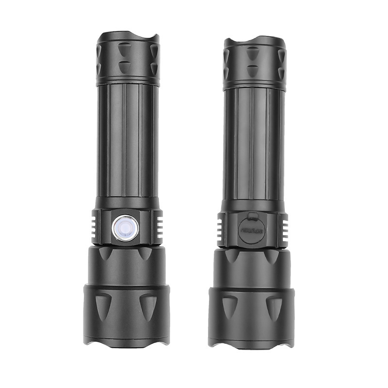 Transfronterizo nuevo XHP50 linterna de luz fuerte USB recargable zoom telescópico bajo recordatorio eléctrico linterna de iluminación al aire libre