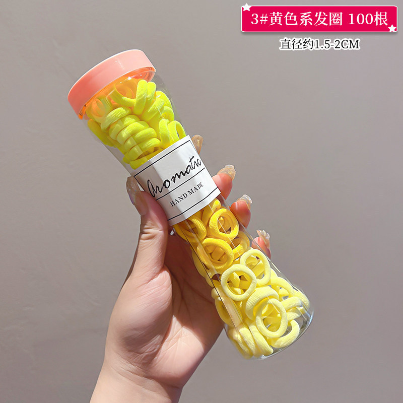 Estilo coreano de alta cuerda de Pelo elástico de las mujeres anillo de toalla simple banda de goma cuerda de pelo de cola de caballo alta anillo de pelo de bebé