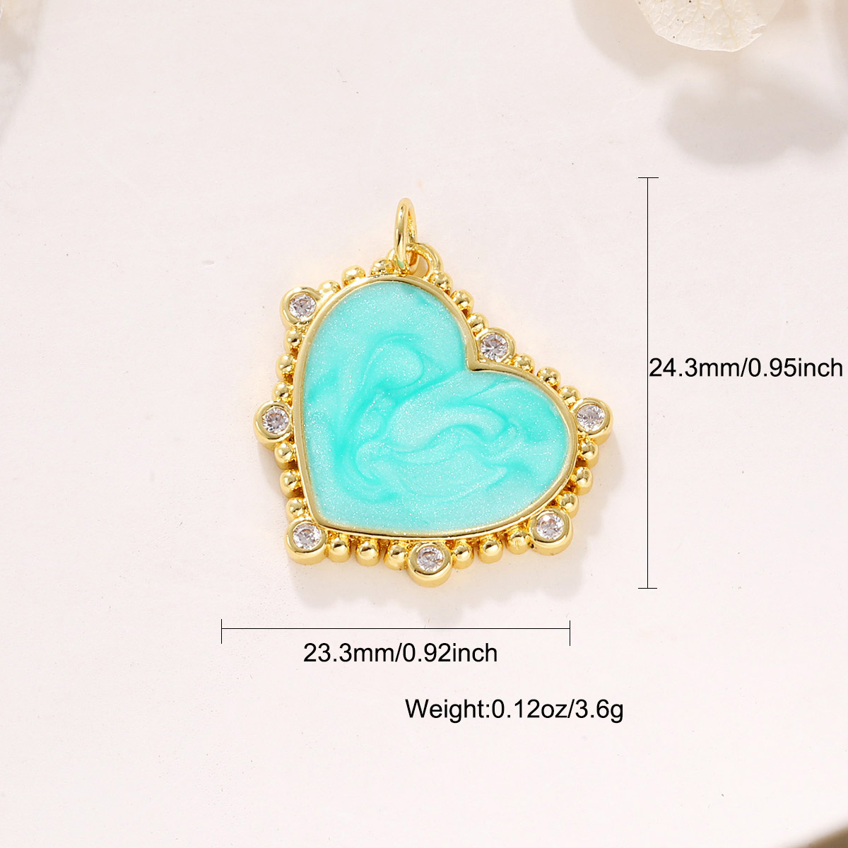 4g Weight Pendant Jewelry Making Type 20 * 25mm Jewelry Making Size Zircon Inlay Material DIY Jewelry Accessories Classification 1 Piece Quantity Copper Material Heart Shape Pattern Polished Finish Enamel, Plating, Inlay Design IG Style Style 1 Piece 20 * 25mm Copper Zircon Heart Shape Polished Pendant 1