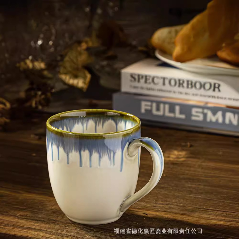 Transfronterizo LCang LZ esmalte cerámica de color esmalte taza de café de plato taza de agua taza de leche taza de marca