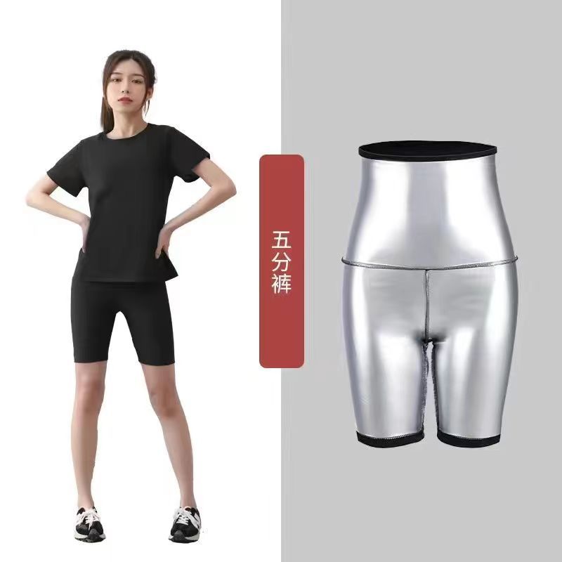 Traje de sauna, pantalones deportivos para mujer, pantalones deportivos de cintura alta, talla grande, moldeadores de cuerpo, fitness, quemagrasas