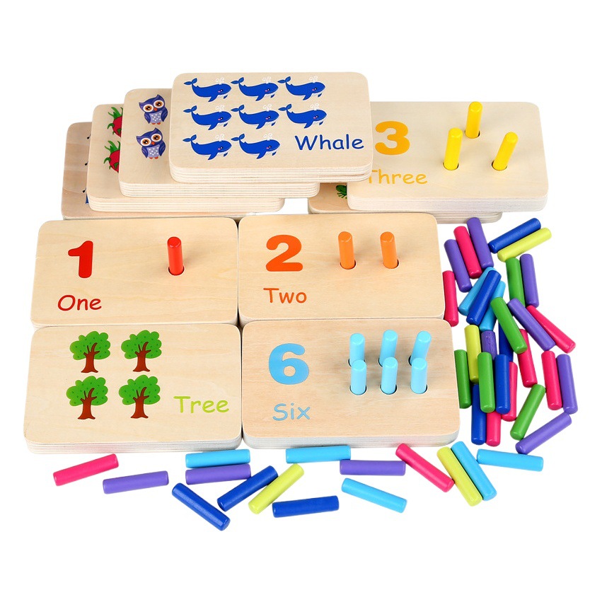 CPC CE transfronterizo Amazon Educación Temprana de Los Niños Educativos Digital a juego de mesa Montessori palo de conteo iluminación juguete