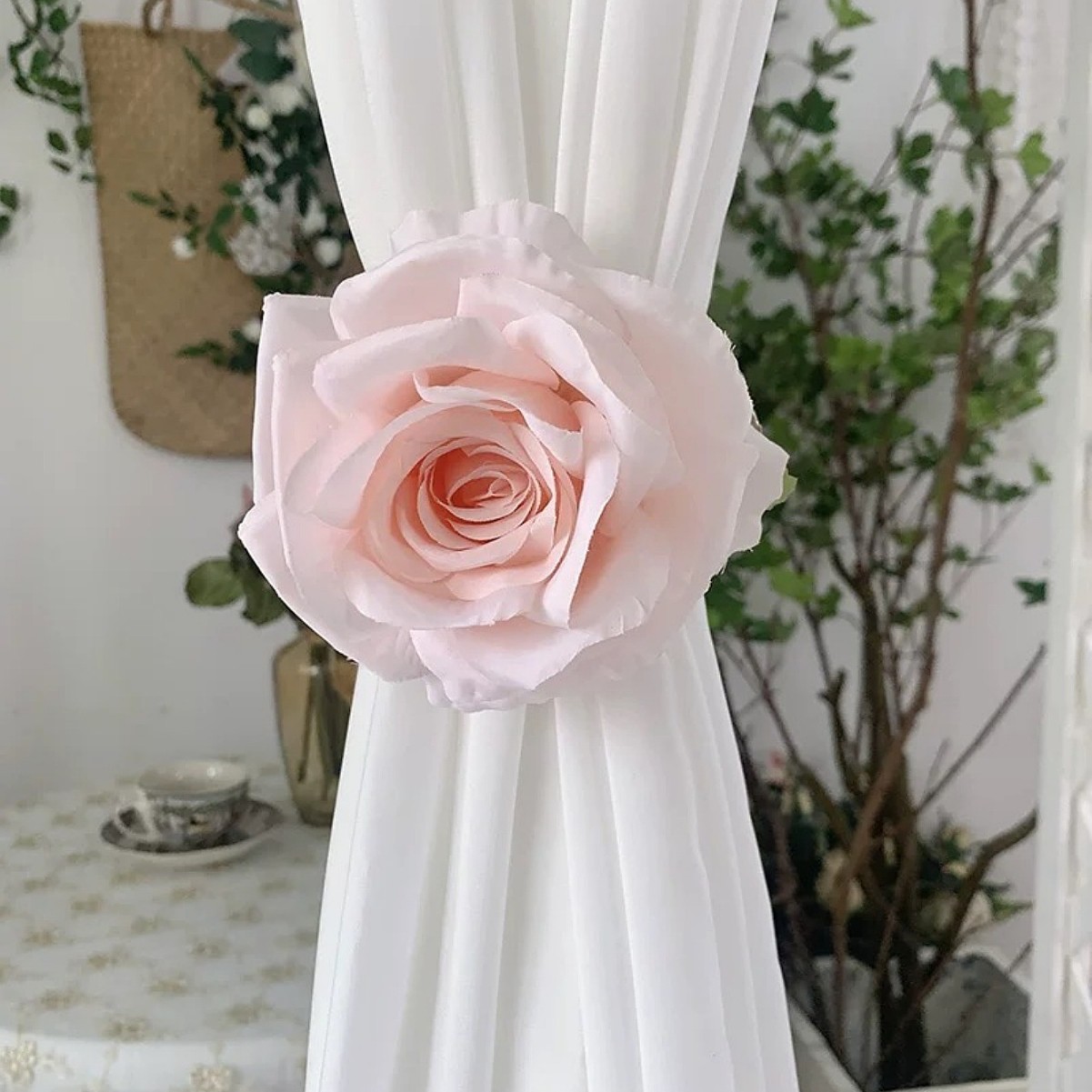 핑크 로즈 클립