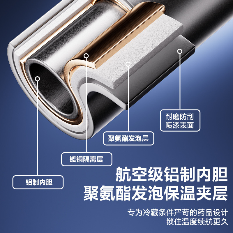 胰岛素冷藏盒便携式可充电可上飞机生长激素药品专用无线制冷杯|undefined