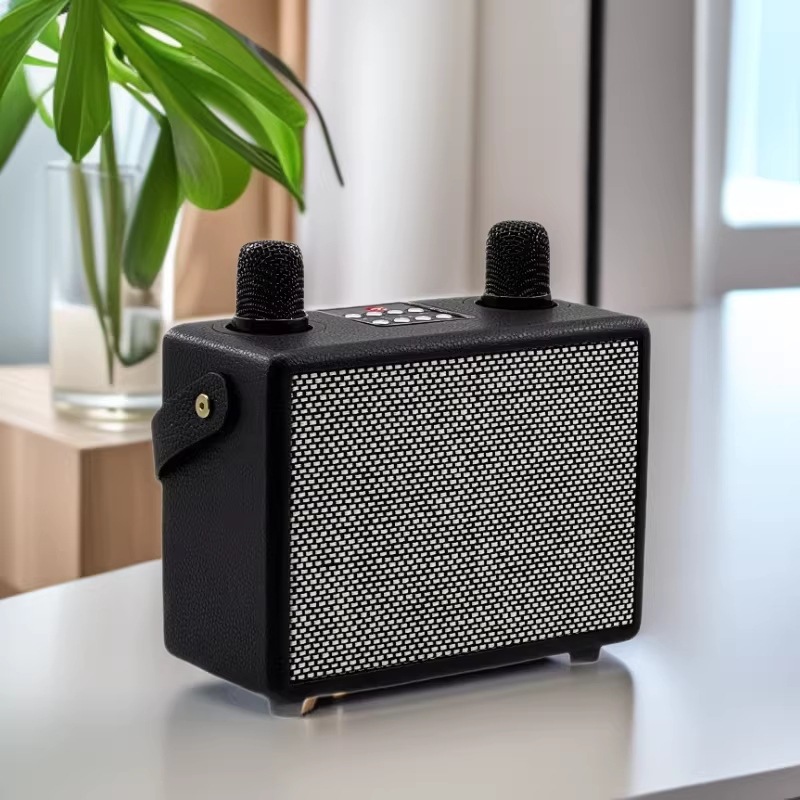 跨境爆款马歇尔音响M30双麦克风便携K歌音箱低音炮高颜值木质音箱