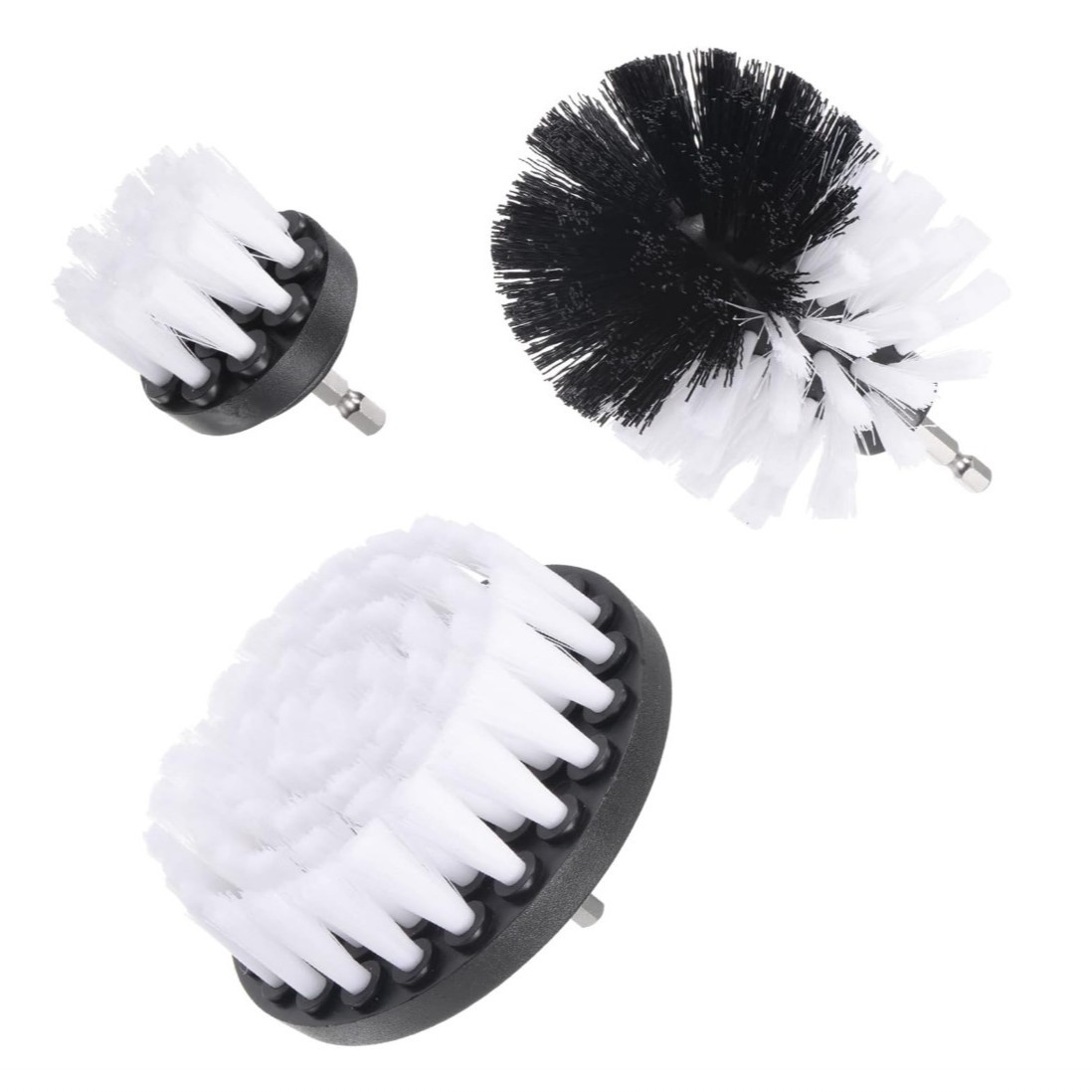 Cepillo de limpieza eléctrica transfronteriza taladro eléctrico 3 piezas conjunto de cepillo multifuncional cocina baño cepillo de suelo de azulejos para automóviles