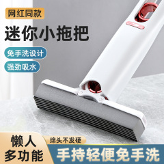 迷你小拖把手持免手洗海绵吸水卫生间厨房桌面懒人专用代替抹布用