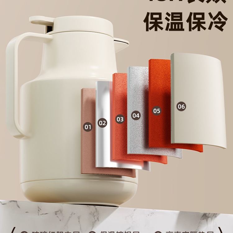 保温壶2025新款家用大容量暖壶热水瓶玻璃内胆办公室焖茶壶宿舍用