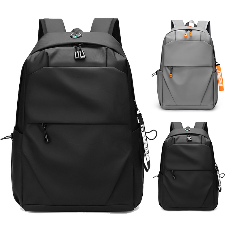 Backpack Men's Trendy Brand Commuting Business Trip Computer Backpack Men's Lightweight Simple High School Student College Student Bag Men