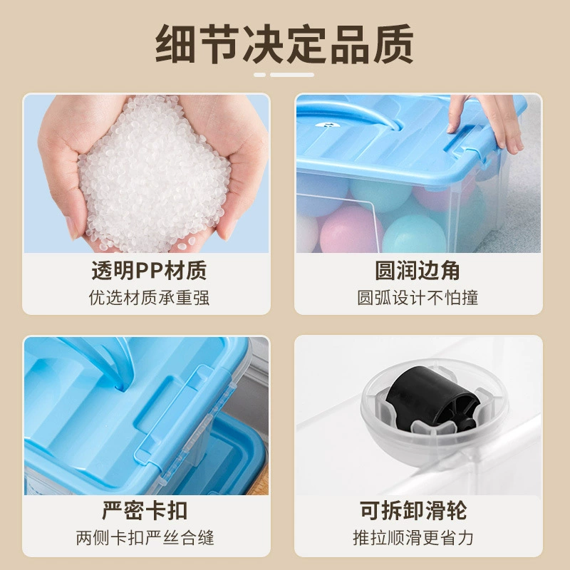 Plastic storage box, food play, children's toy, transparent trousers