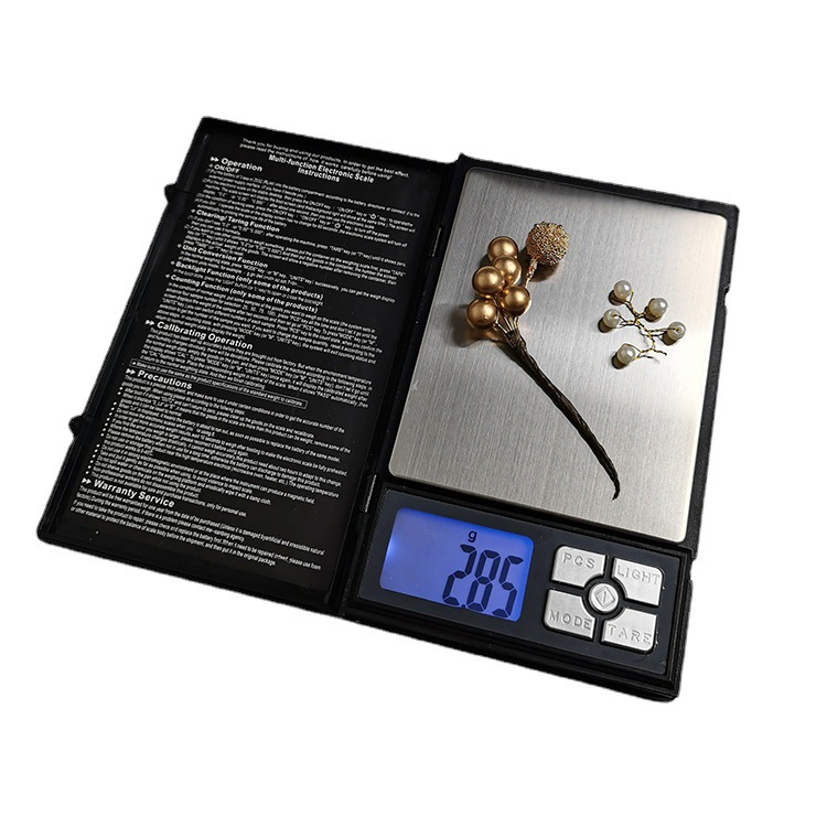 厂供便携式珠宝秤小天平磅翻盖口袋食品药材称茶叶电子秤小额批发