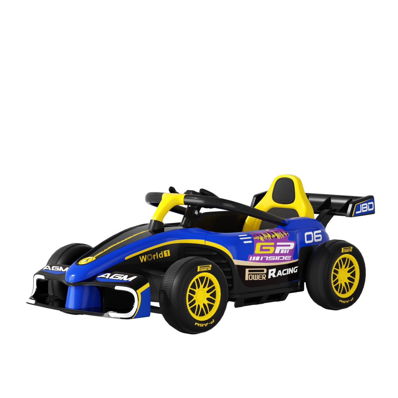 Vehículo eléctrico de doble conducción recargable con función de control remoto para el coche de batería de cuatro ruedas de kart de deriva