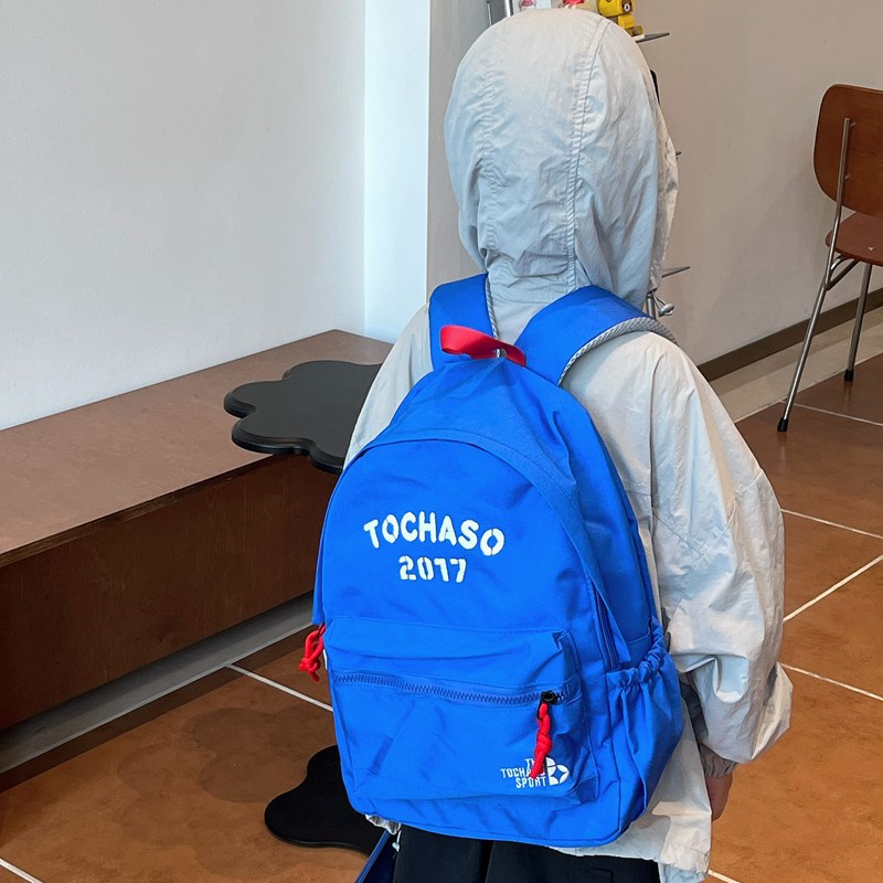 유치원 SCHOOLBAG BOYS의 한국 스타일 잘 생긴 캐주얼 여행 가방 소녀 패션 대비 색상 감소 배낭