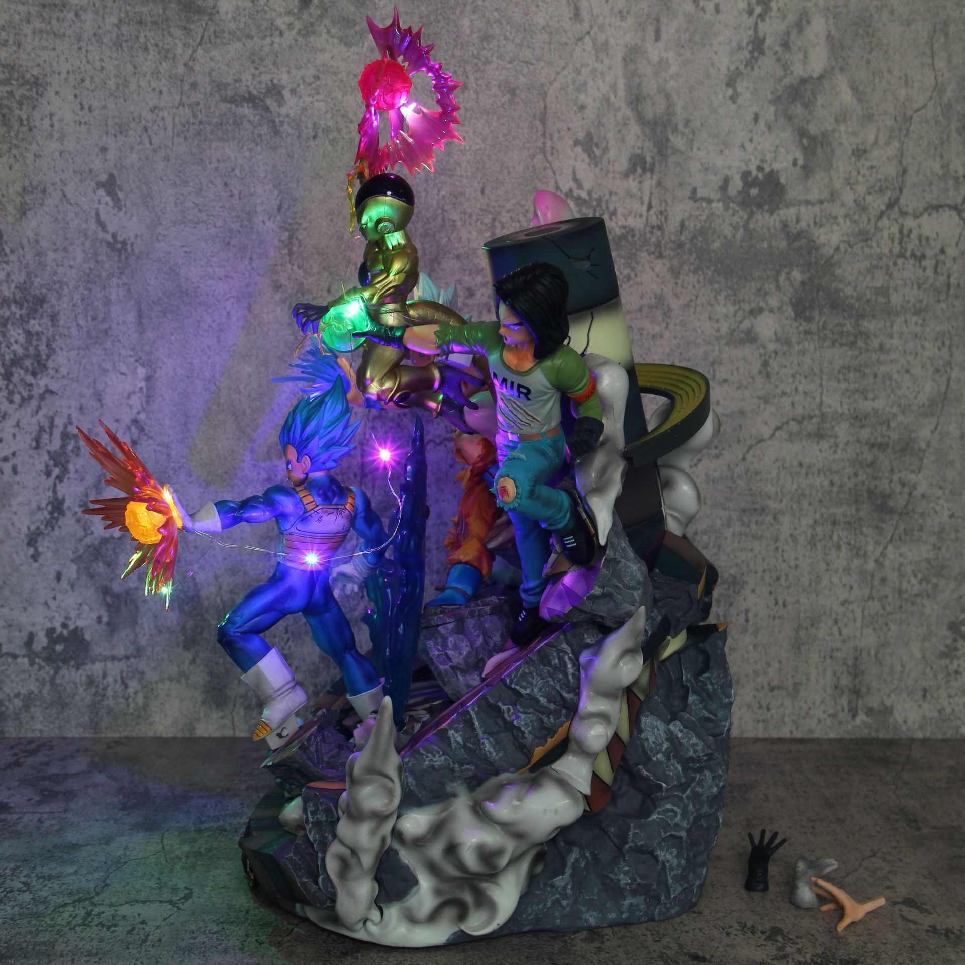 超大号手办七龙珠力量大会孙悟空贝吉塔弗利萨17号模型摆件