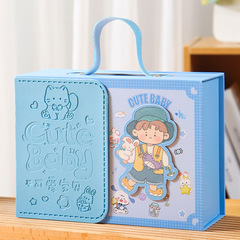 新商品の漫画の赤ちゃんの子供の1歳の贈り物の箱のお土産の贈り物のプレゼントの箱の誕生日の漫画の空の箱の間食の贈り物の箱の卸売り