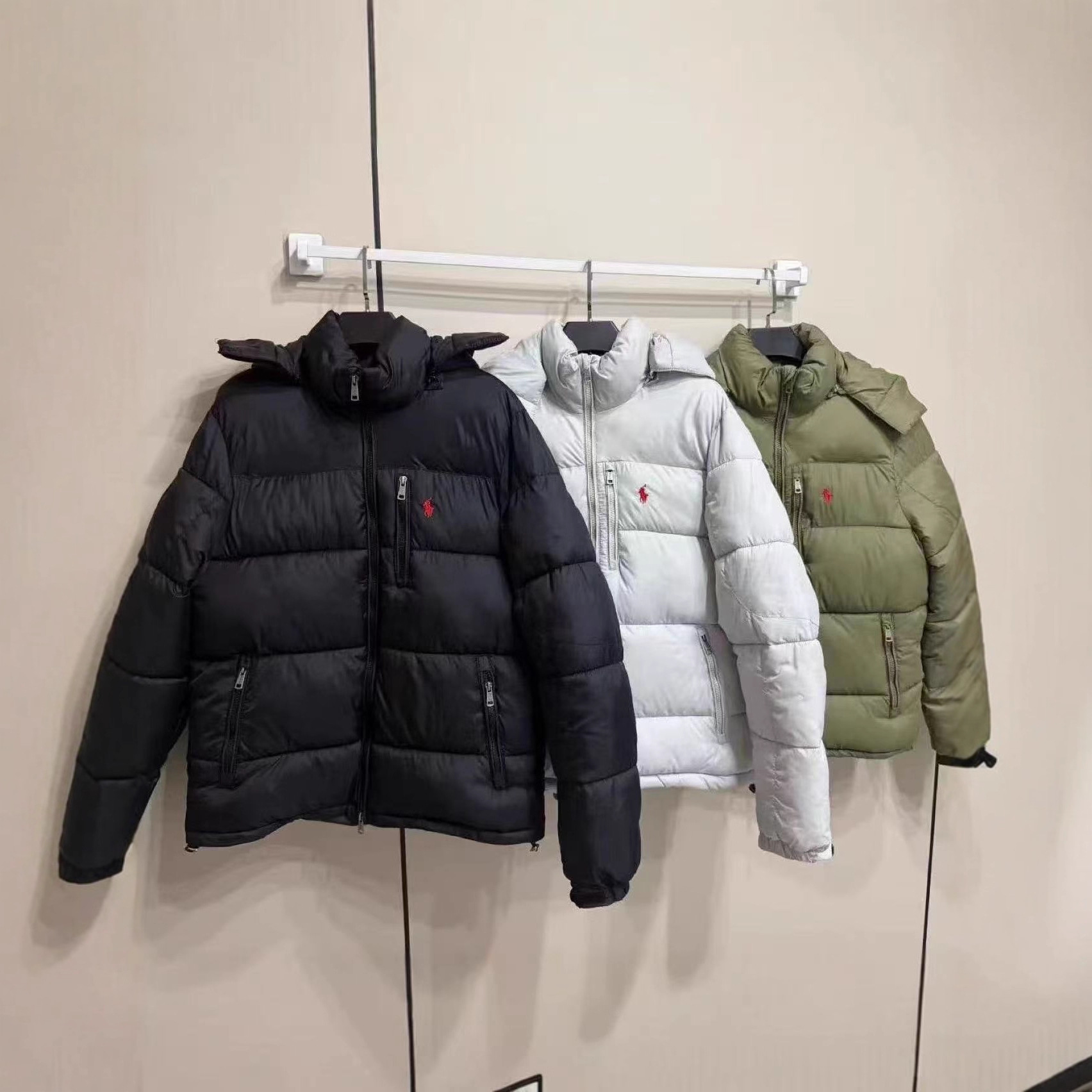 Foreign trade ceiling version Ralph Polo down jacket 2026 winter new style hooded white duck down warm Korean style
