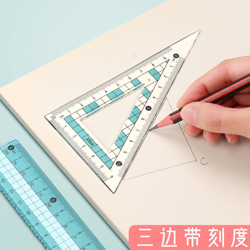 Compasas juego de regla mayorista triángulo de papelería 7 juegos de 8 juegos de examen regla de dibujo de regla