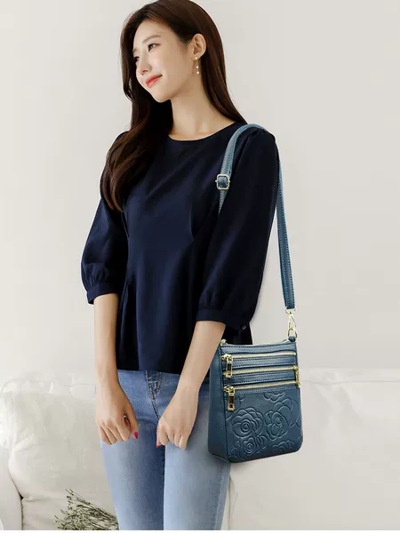 Cross-Border Multi-Layer 2025 New Five-Layer Mobile Phone Bag, Fashionable and Versatile Single Shoulder Crossbody Bag, Multi-Layer Large Capacity Women's Small Bag