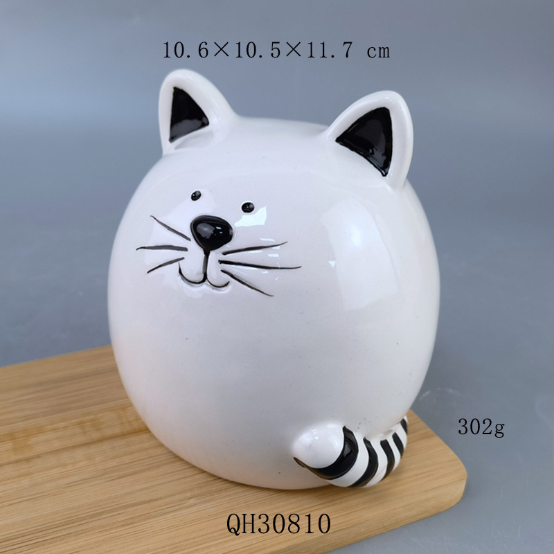 Exportación de cerámica alcancía miel olla de dibujos animados oso Pooh oso alcancía cerámica animal alcancía