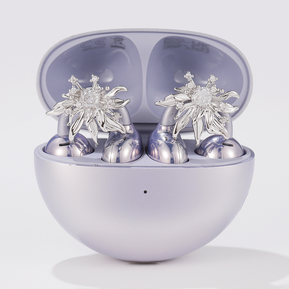 繁花似花通用型夹扣耳扣华为Freeclip2配饰耳机钻扣时尚原创精品