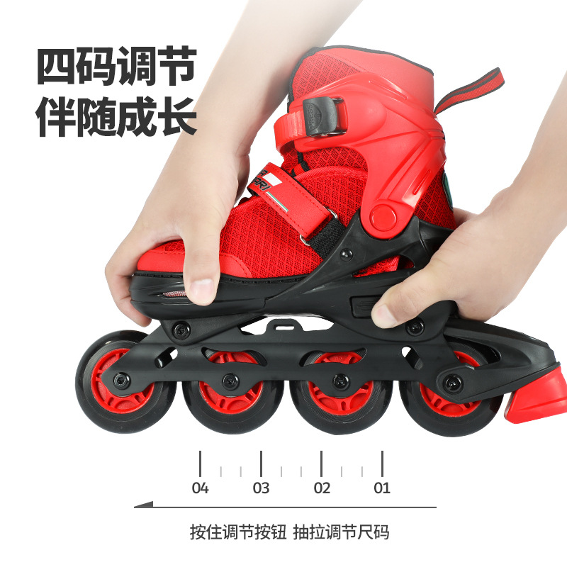 Mescal Adjustable Roller Skates for Men and Women, Medium and Large Children's Roller Skates Suitable for Beginners In-Line Skates