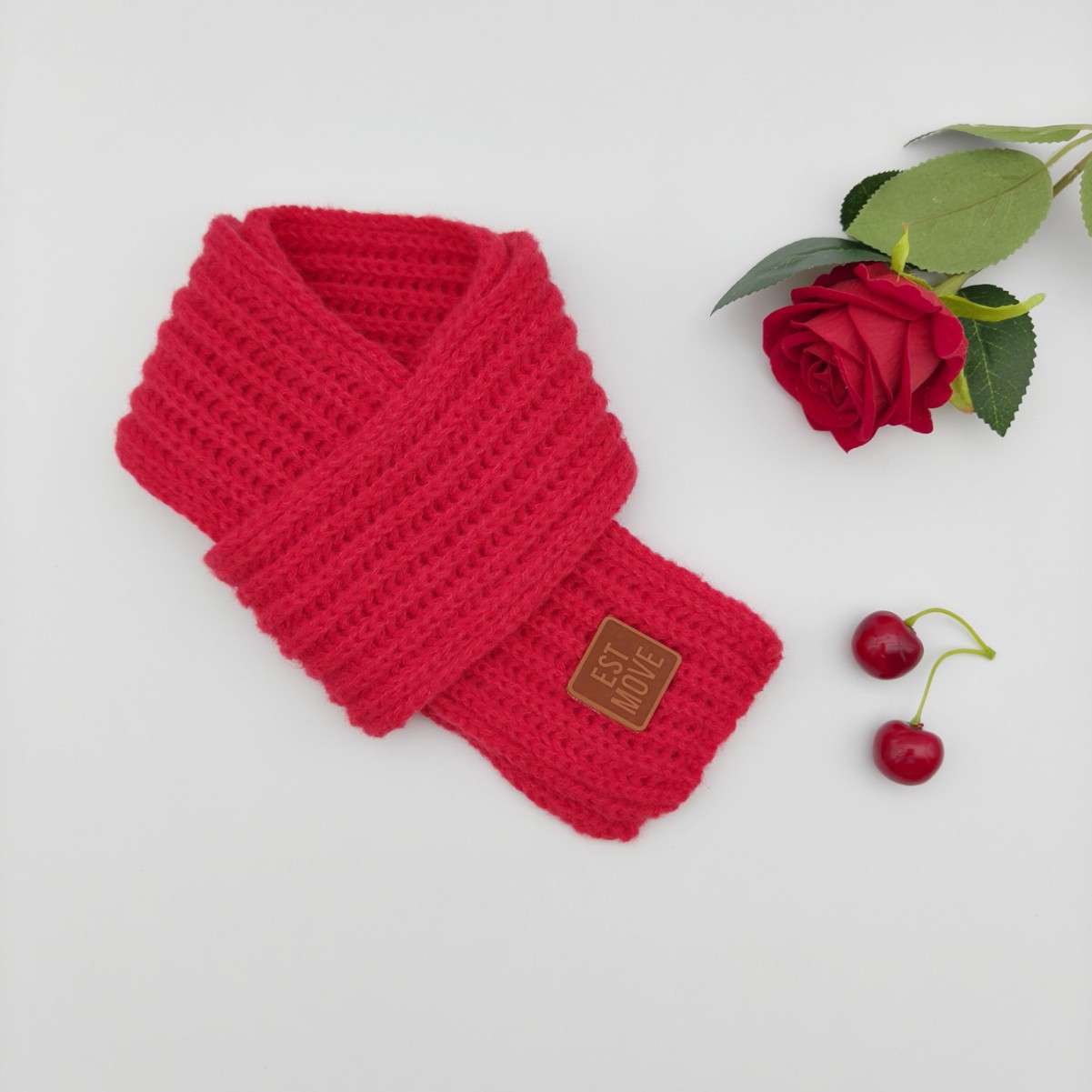 Baby bufandas otoño y invierno niños lana de punto collar coreano calentamiento collar universal estilo simple para hombres y mujeres