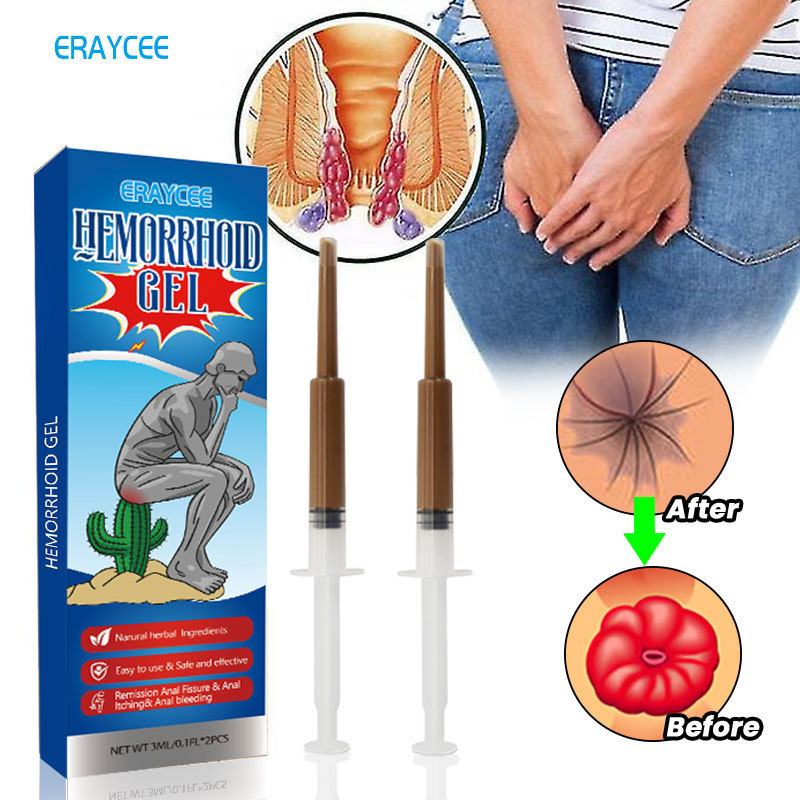 Eraycee Cross-Border Herbal Hemorrhoids Gel Men's and Women's Internal and External Hemorrhoids Hemorrhoids Suppositories 2 Packs/Pack Eraycee Cross-Border Herbal Hemorrhoids Gel Men's and Women's Internal and External Hemorrhoids Hemorrhoids Suppositories 2 Packs/Pack