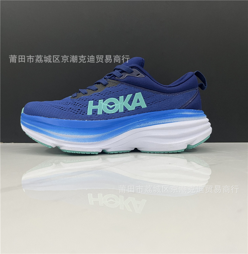 赤カードHOK莆田クロスボーダーbondi 8邦代8男女軽便靴低組カップル百合道路ランニング靴