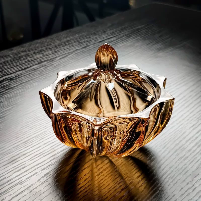 Crystal Glass Creative Candy Fruit Fruit Features Design Sense Color Light Luxury Covered Caps Cup
