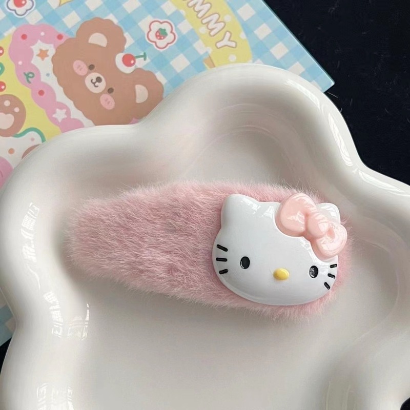 秋冬のぬいぐるみkt猫のヘアピン|undefined