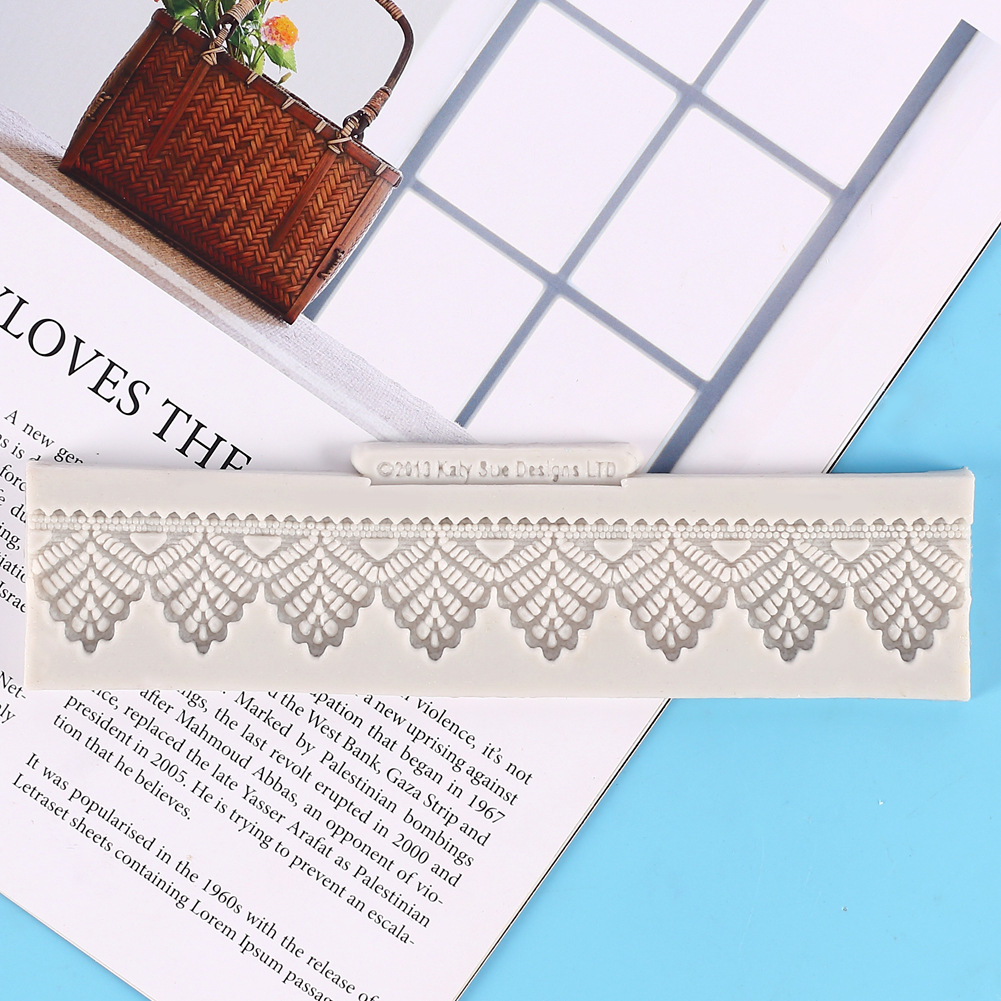 欧式复古花边蕾丝液态硅胶模具 DIY翻糖蛋糕装饰巧克力硅胶模具