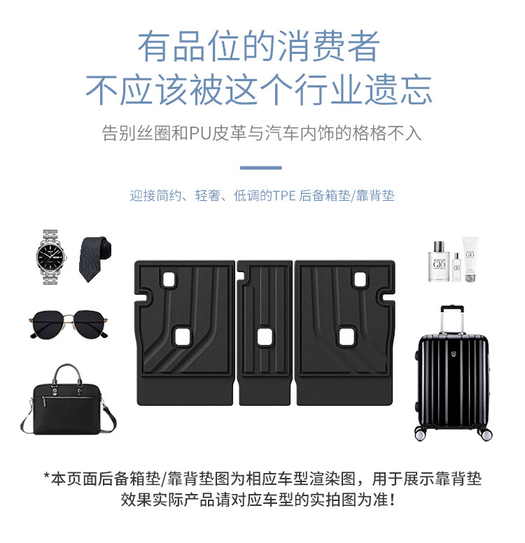 Suitable for 18-25 Bmw Ix3/X3/19-25 X4 Car Trunk Mats, All Tpe Trunk Mats