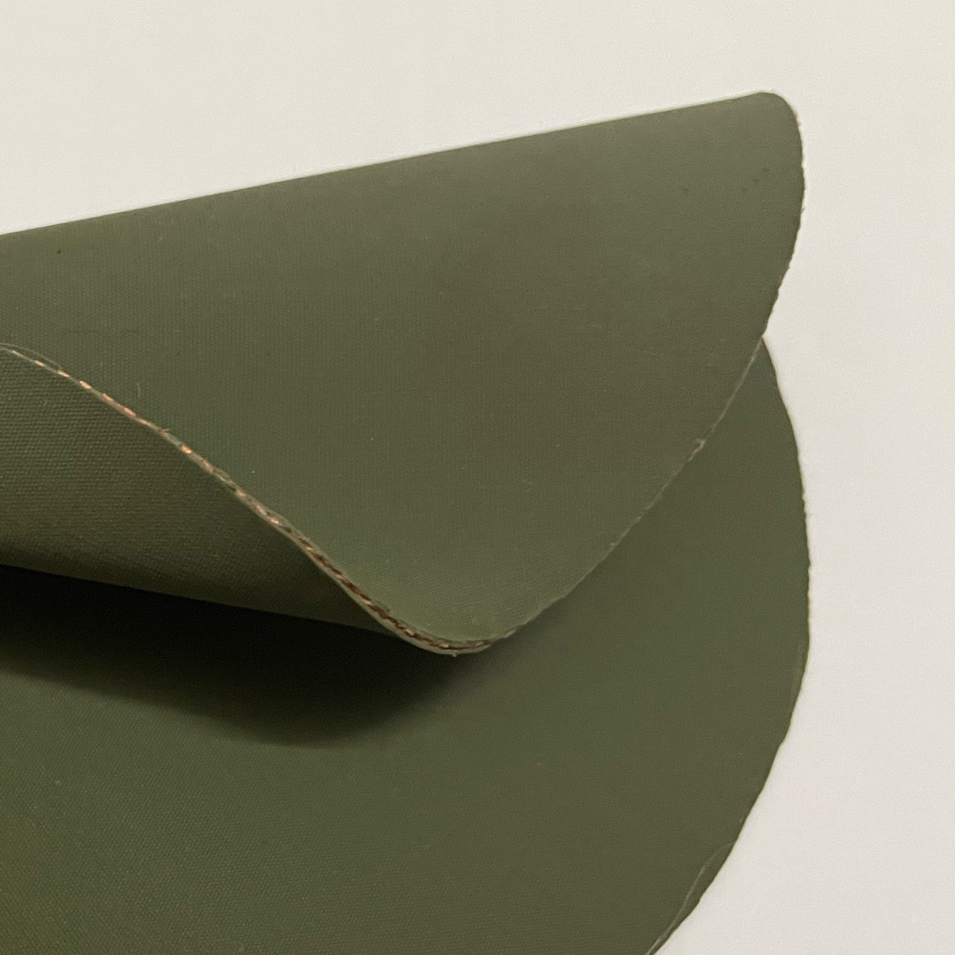 现货0.8mm军绿色海帕隆HYPALON橡胶夹网布用于战术马甲