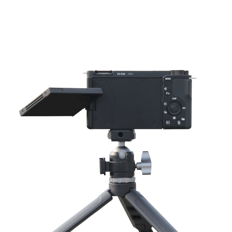 Mini escritorio trípode de mano fotografía cámara en miniatura telescópica PTZ pequeño trípode teléfono móvil soporte en vivo