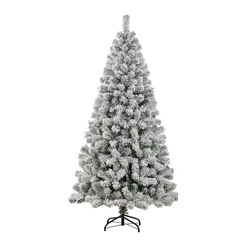 Árbol de Navidad de PVC gran encriptación flocado blanco árbol de simulación de nieve 0.45m - 2.1m decoración de suelo en stock