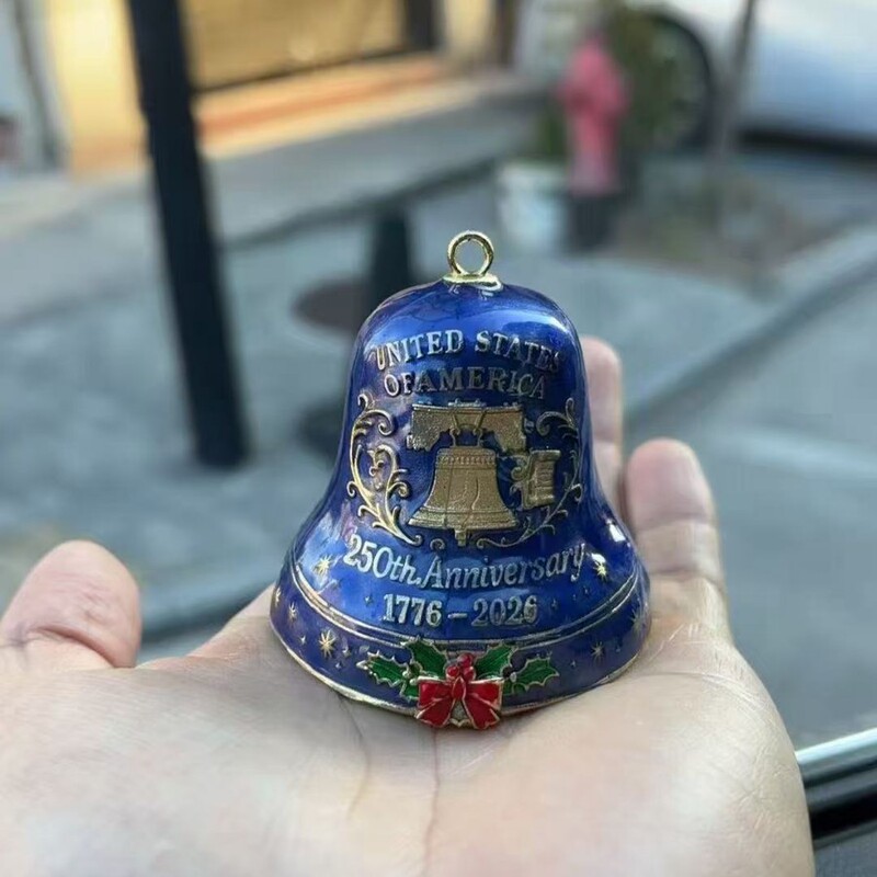 跨境爆款United States 250th AnniversaryBell Ornament厂家批发|undefined