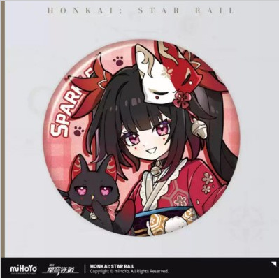 正版崩铁崩坏星穹铁道周边姬子砂金银狼三月七周边马口铁徽章吧唧|undefined