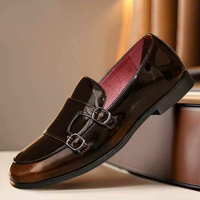Трансграничная мужская кожаная обувь мужская английская красивая мужская обувь дышащая и не вонючая