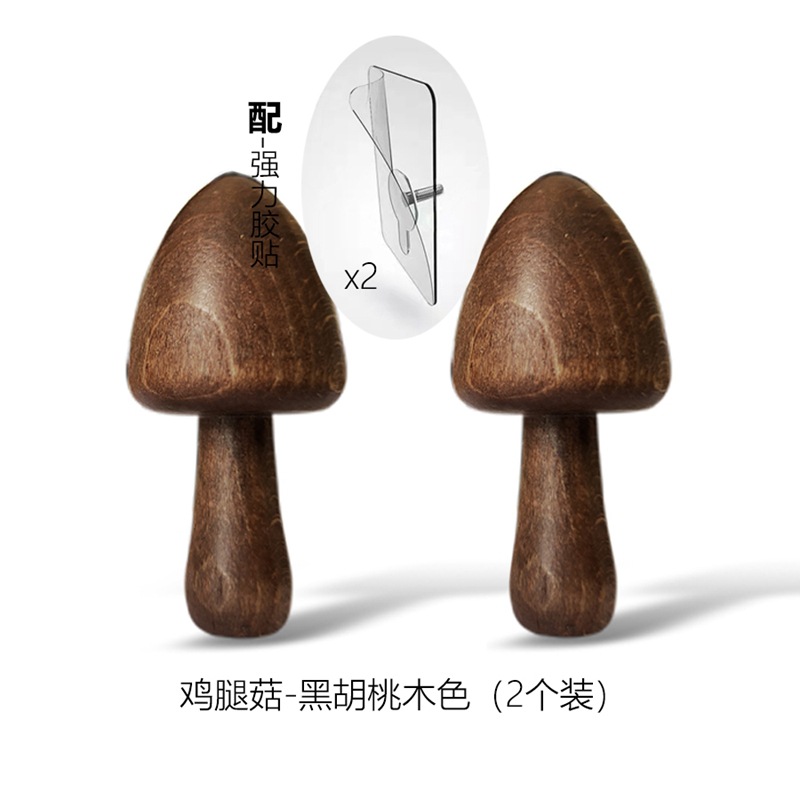 Gancho de pasta de madera simple pared colgando ropa gancho de pared-percha libre detrás de la puerta dormitorio decorativo gancho pegajoso al por mayor