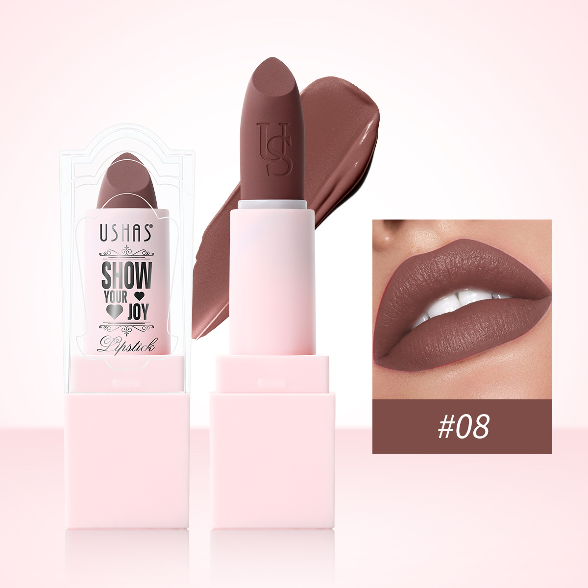 USHAS Cross-Border Spot Mat Lipstick LP2287A + B