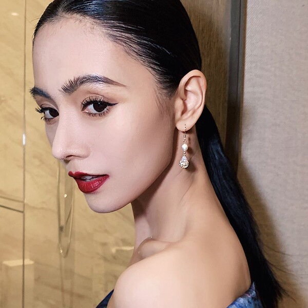 retro elegant earrings from pearl