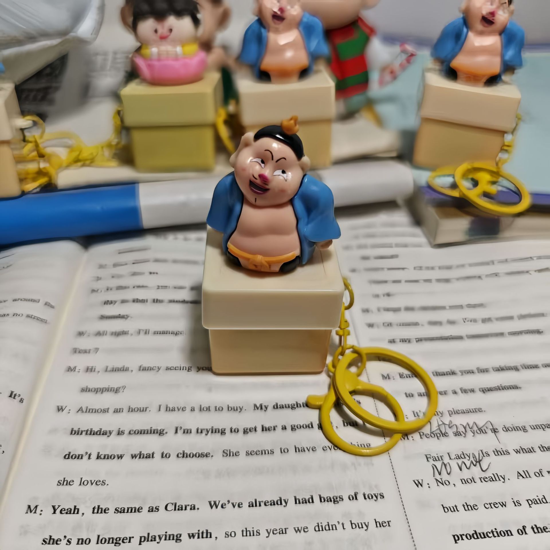 Botón de Voz Taiyi Zhenren, me golpeaste, nuevo botón de sonido creativo para aliviar el estrés, decoración de juguete de figura periférica.