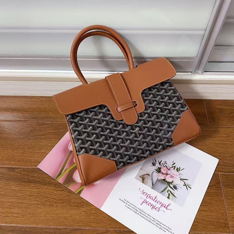 Goyard/Goya Saigon Bag Unisex One-Shoulder Printed Handbag Y-Shaped Flip Large Tote Bag