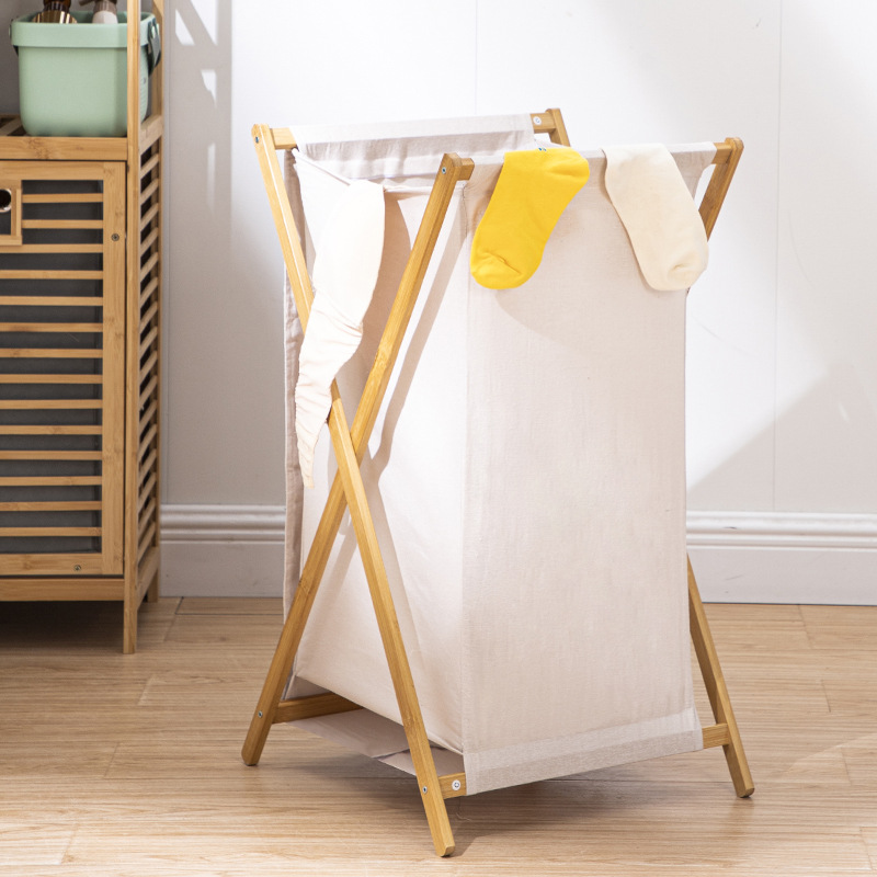 Cesta de lavandería hogar Baño cesta de lavandería con tapa para ropa sucia partición baño cesta de almacenamiento cesta de la ropa