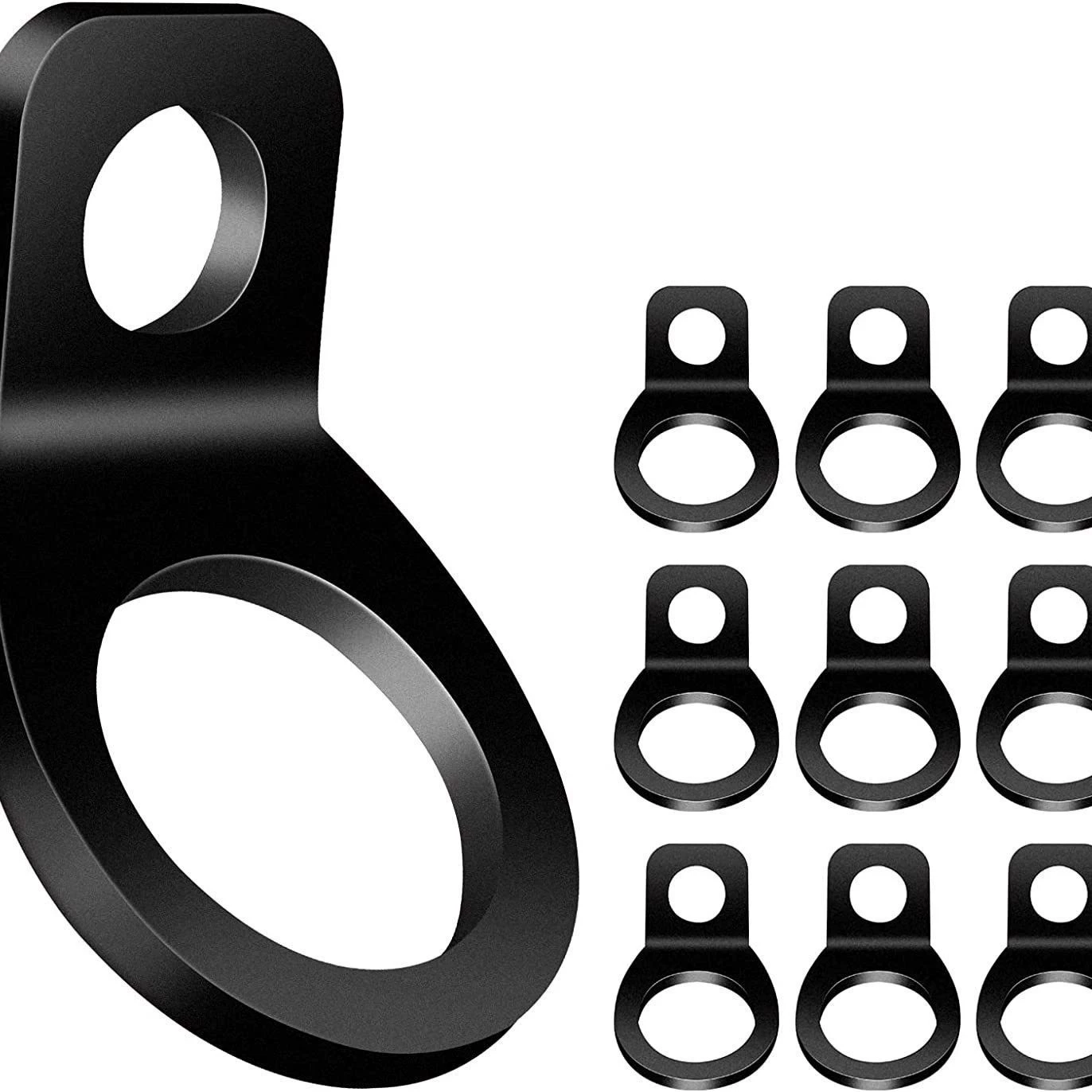 Трансграничный 10 шт. Черное уплотнительное кольцо Крепление Якорный крюк ремешок Якорный крюк аксессуары для крючков из нержавеющей стали