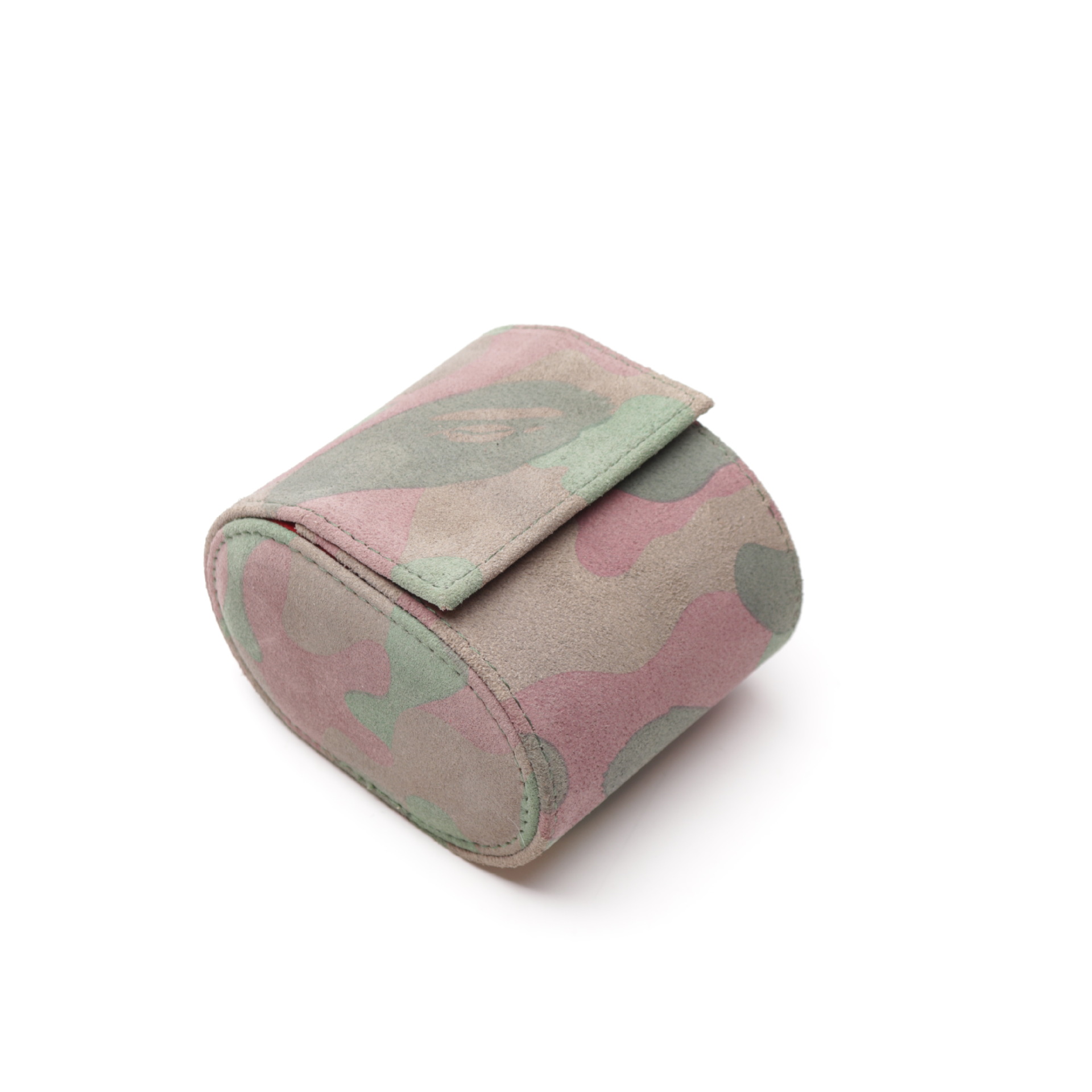 深圳厂价订制供应跨境电商热销现货真皮迷彩反绒皮单支装手表盒